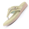 Women Green Embellished Wedding Slip-On Flats with Bow Design Studded T-Strap|Ethnic Wedge Sandals with Cushioned Insole|Party, Festive