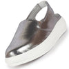 Women Grey Height Enhancer Elastic Closure Back Strap Platform Heel Slip On Shoes|Stylish|Chunky|Weekend|Classic Sneaker Shoes
