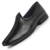 Men Black Breathable Slip On Ethnic Juttis and Mojaris for Wedding|Party Slip On Evening Shoes|Traditional Striped Mojaris