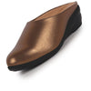 Women Copper Shimmery Platform Wedge Heel Back Open Slip On Shoes for Party|Formal Dress Ballerina|Lightweight All Day Formal Shoes