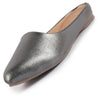 Women Back Open Ethnic Slip On Mules Party Wear Glittery Shiny SlippersLightweight Loafer Flats Memory Cushioned Insole