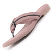 Women Lavender Stylish Comfort Braided Design T-Strap Slip On Flats|Soft Cushioned Footbed Insole Thong Slippers|Daily Wear, Office, Travel & Casual