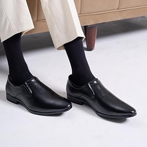 Men Brown Formal Office Meeting Slip On Shoes