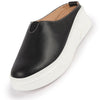 Women Black Outdoor Fashion Comfort Open Back Platform Heel Slip On Casual Shoes