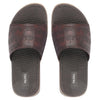 Men Brown Open Toe Ultra Light Flexible Slip-On Slippers Flip-Flops