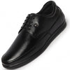 Men Black Formal Office Genuine Leather Lace Up Shoes