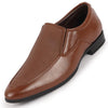 Men Tan Formal Office Meeting Textured Slip On Shoes