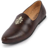 Men Brown Ethnic Slip-On Juttis