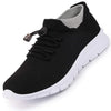 Men Black Sports Lace-Up Walking Shoes