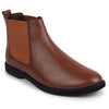 Men Tan High Ankle Slip On Outdoor Fashion Winter Chelsea Boots