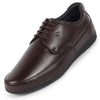Men Brown Formal Office Genuine Leather Lace Up Shoes