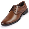 Men Tan Wedding Party Embossed Design Oxford Lace Up Shoes