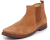 Men Tan Suede Leather Slip On Chelsea Boots