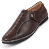 Men Brown Casual Cap Toe Hand Stitched Sandal Style Slip On Shoes