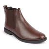 Men Brown High Ankle Slip On Outdoor Fashion Winter Chelsea Boots