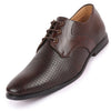 Men Brown Pattern Design Formal/Office Lace Up Shoes