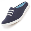 Men Navy Blue Casual Canvas Slip-On Shoes