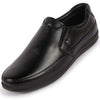 Men Black Formal Office Genuine Leather Slip On Shoes