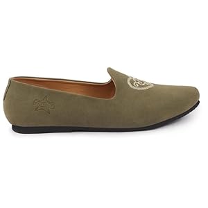 Men Grey Traditional Ethnic Embroidered Design Velvet Slip On Juttis & Mojaris For Party|Wedding|Festival