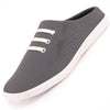 Men Grey Casual Canvas Slip-On Shoes