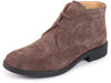 Men Brown Suede Leather High Ankle Lace Up Chukka Boots