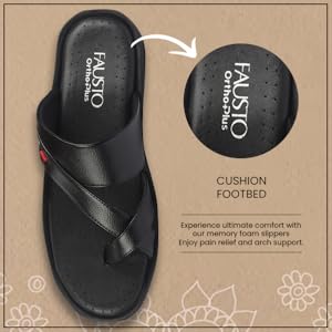 FAUSTO Men White Toe Ring Flat Dress Slipper With Memory Cushioned|Multi Strap Slipper For Evening|Slippers For Kurta