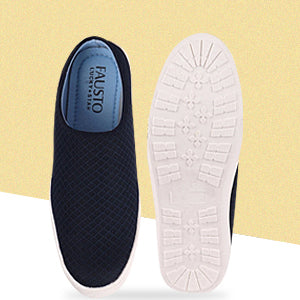 Men Grey Casual Canvas Slip-On Shoes