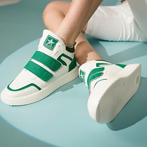 Men Blue Colorblocked High Top Velcro Adjustable Classic Sneakers|Memory Cushion Insole|Street Fashion Hi-Top Sneakers