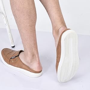 Men Olive Green Casual Slip-On Shoes