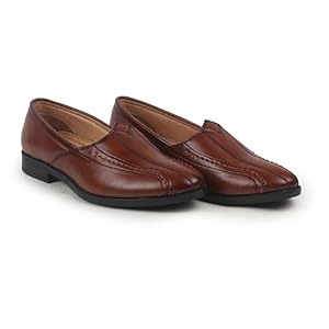 Men Black Broad Feet Traditional Wedding Slip On Ethnic Juttis and Mojaris|Party Slip On Evening Shoes|Striped Textured Mojaris