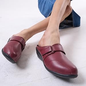 Women Cream Back Open Formal Slip On Flatform Heel Wedges with Hook and Loop|Adjustable Strap Shoes|Office Meetings