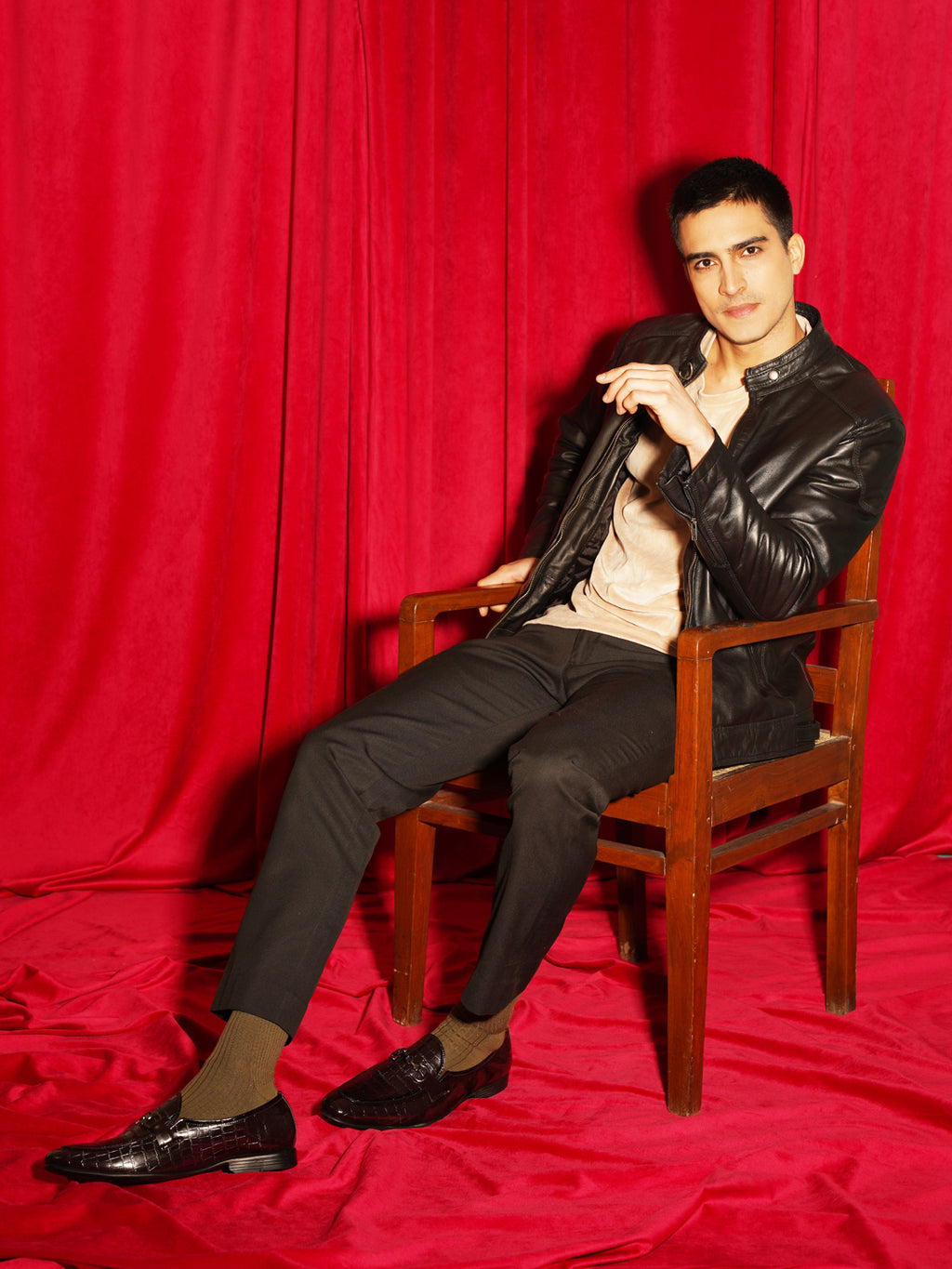 Shop Men Brown Party Formal Patent Leather Embossed Design Buckle Slip On Loafer Shoes Online.
