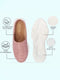 Women Pink Back Open Classic Design Slip On Mules Shoes