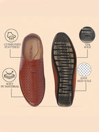 Men Tan Ethnic Slip-On Juttis