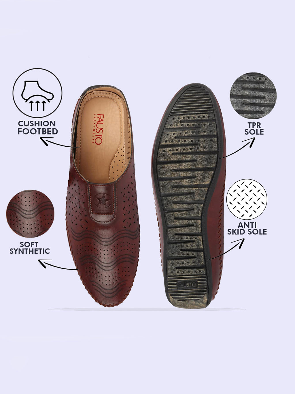 Shop Men Maroon Ethnic Wedding Party Back Open Laser Cut Design Juttis and Mojaris Online.