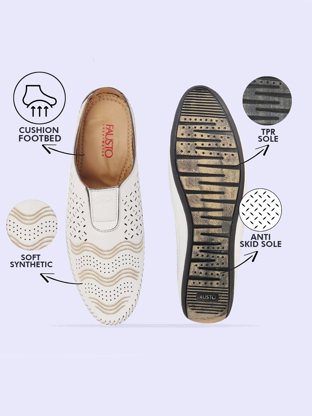 Shop Men White Ethnic Wedding Party Back Open Laser Cut Design Juttis and Mojaris Online.