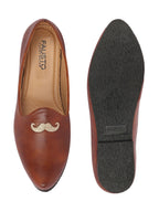 men tan ethnic slip-on juttis