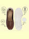 Women Brown Outdoor Fashion Stitched Design Slip On Shoes