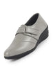 Women Grey Outdoor Fashion Hook and Loop Platform Heel Wedges
