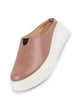Women Peach Outdoor Fashion Comfort Open Back Platform Heel Slip On Casual Shoes