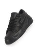 Men Black Low Top Chunky Lace-Up Sneaker Shoes|Low Ankle Casual Shoes|All Day Comfortable Sneakers