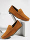 Men Teek Suede Leather Side Stitched Slip On Driving Loafers and Mocassin