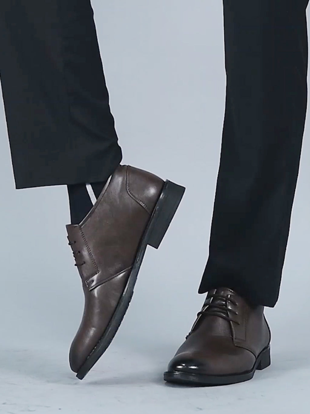 Shop Men Brown Classic Trendy Mid Ankle Lace Up Chukka Boot With TPR Welted Sole Online.