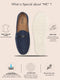 Men Blue Suede Classic Ultra Light Comfort Horsebit Buckle Slip On Casual Loafer Shoes|Memory Cushion Insole|EVA Slip On Shoe