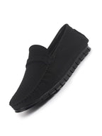 Men Laser Cut Suede Slip-On Shoe Driving Loafers Breathable Shoe with Memory Cushioned Insole All Day Long Comfortable