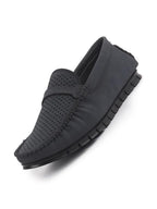 Men Laser Cut Suede Slip-On Shoe Driving Loafers Breathable Shoe with Memory Cushioned Insole All Day Long Comfortable