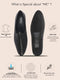Men Black Breathable Slip On Ethnic Juttis and Mojaris for Wedding|Party Slip On Evening Shoes|Traditional Striped Mojaris