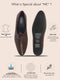 Men Brown Breathable Slip On Ethnic Juttis and Mojaris for Wedding|Party Slip On Evening Shoes|Traditional Striped Mojaris