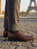 Men Brown Formal Office Work Lace-Up Derby Shoes