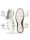 Men White Laser Cut Design Day Long Comfort Hook and Loop Casual Sandals